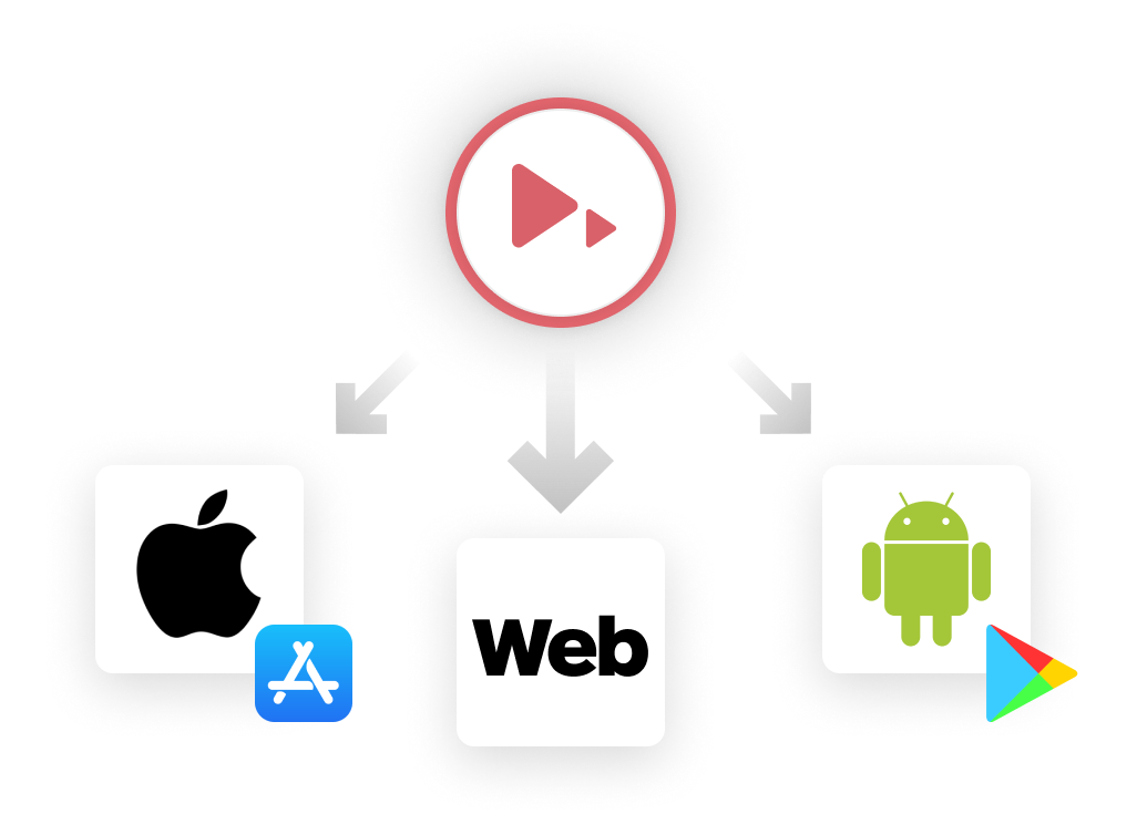 Audiorista liefert in den Apple App Store, ins Web und zu Google Play