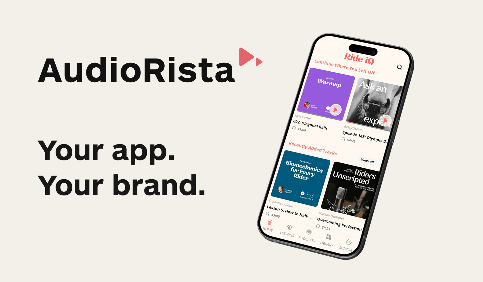 Audiorista-Banner: deine App, deine Marke