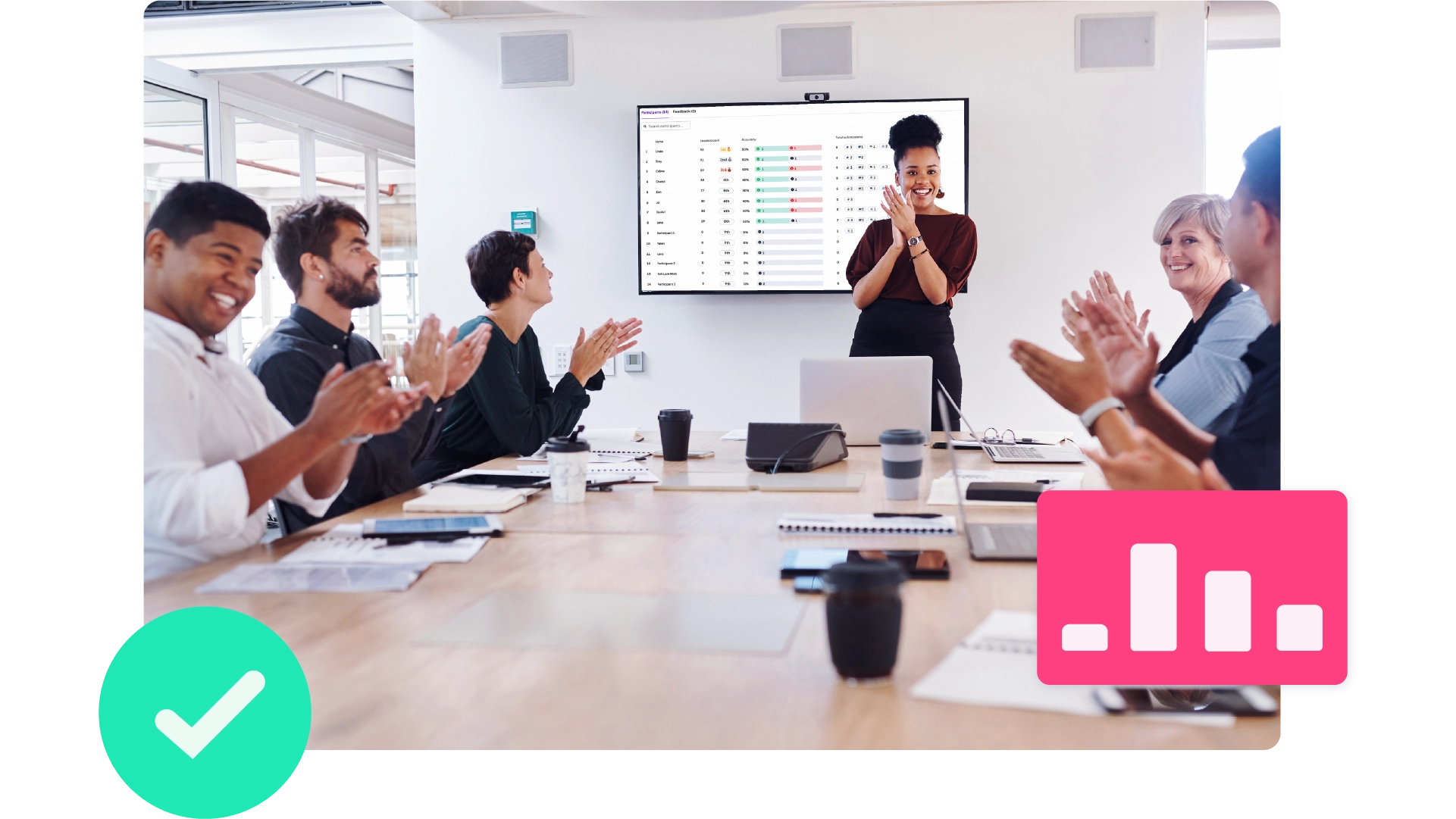 Übersicht von AhaSlides, warum Publikum live mitmachen kann