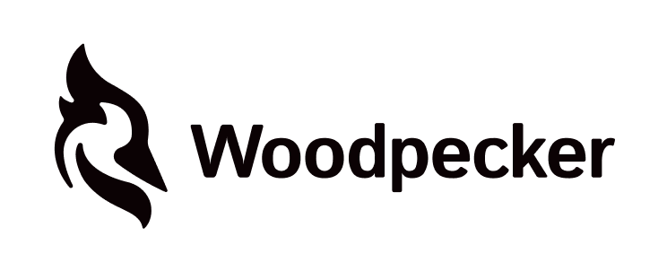 Woodpecker.co-Logo in Schwarz